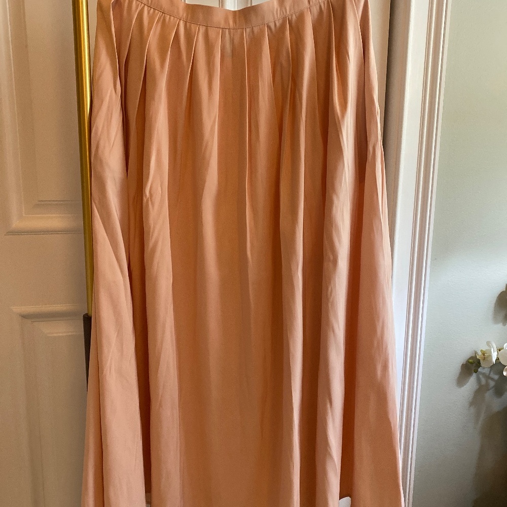 a new day full pleated skirt - peachy pink color
